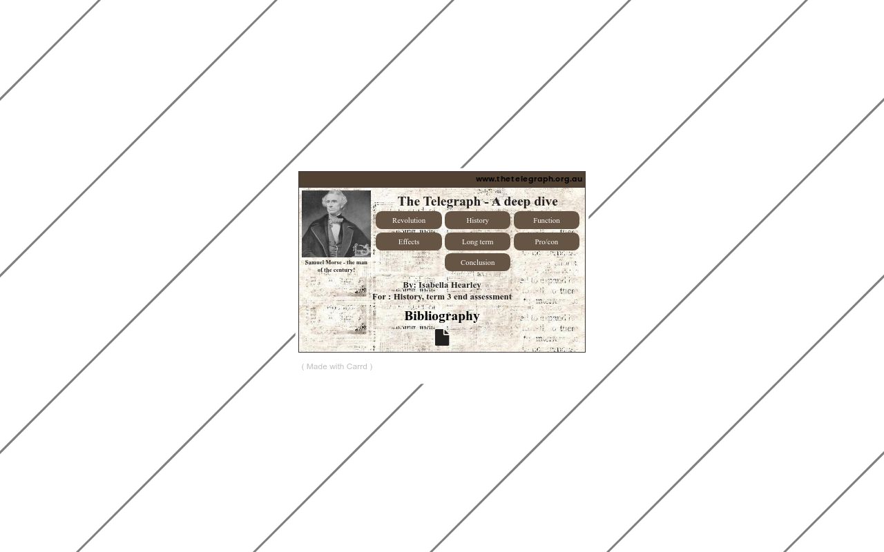 Carrd profile picture for @telegraph